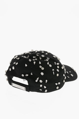 Cappello Baseball in Tinta Unita Impreziosito da Cristalli