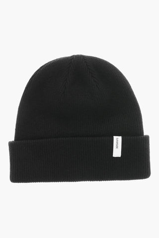 Beanie a Coste con Logo Laterale
