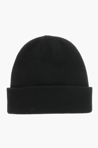 Beanie a Coste con Logo Laterale