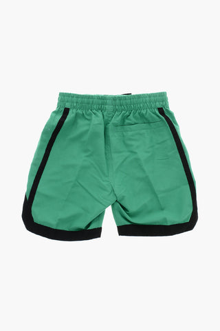 Costme da Bagno Boxer 7 VOLLEY a Tinta Unita con Bande Laterali a Contrasto