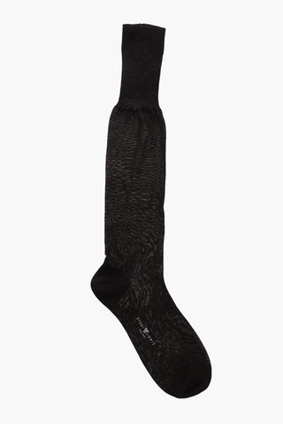 Lange Baumwollsocken in Uni mit kontrastierendem Logo