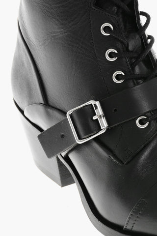 Leather Biker Ankle Boots KATY with 5.5cm Heel
