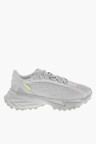 PLEASURES Low Spirex Fabric and Rubber Sneakers