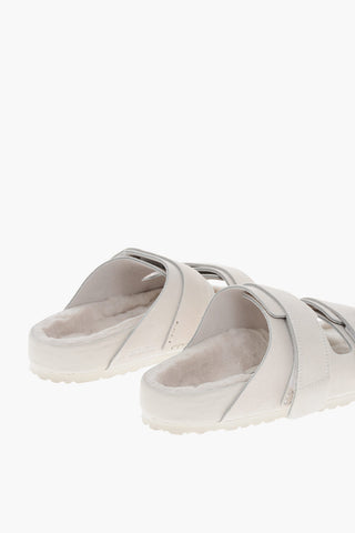 TEKLA 스웨이드 샌들 퍼 안감