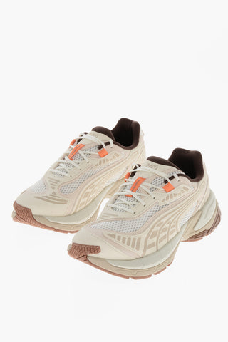 Low VELOPHASIS Perforated Leather and Fabric Sneakers