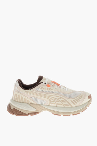 Low VELOPHASIS Perforated Leather and Fabric Sneakers