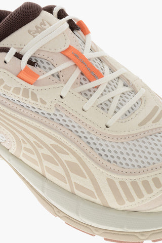 Low VELOPHASIS Perforated Leather and Fabric Sneakers