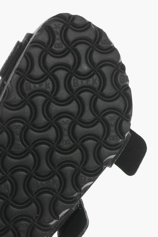 TEKLA Sandali In Suede con Interno in Pelliccia