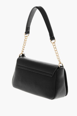 LOVE Schultertasche aus Veganleder mit geprägtem Logo