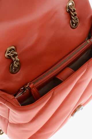 Leather Quilted Bag LOVE with Logo