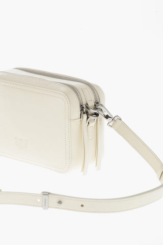 Borsa Camera in Pelle con Logo Tono Su Tono