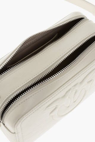Borsa Camera in Pelle con Logo Tono Su Tono