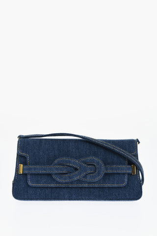 Denim Shoulder Bag NODO with Chain Strap