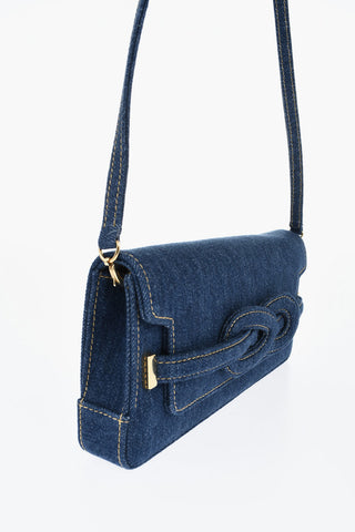 Denim Shoulder Bag NODO with Chain Strap