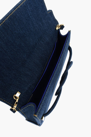 Denim Shoulder Bag NODO with Chain Strap