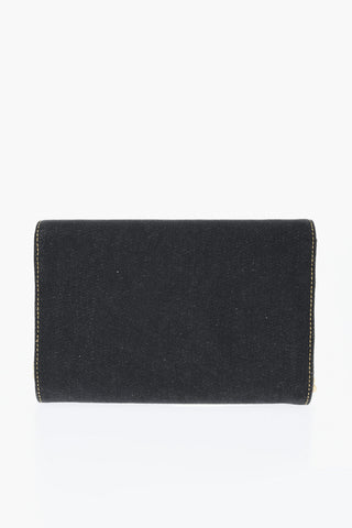 Borsa a Spalla QUEEN MID in Denim con Tracolla Chain
