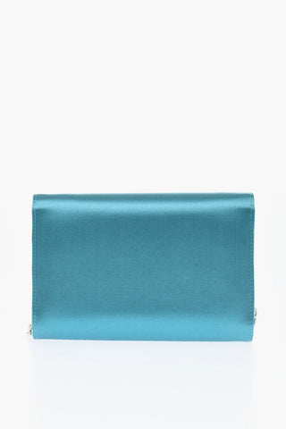 Borsa a Spalla QUEEN MID in Satin con Tracolla Chain