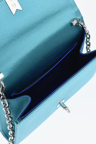 Borsa a Spalla QUEEN MID in Satin con Tracolla Chain