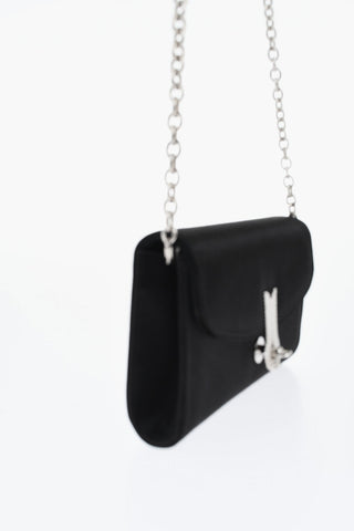 Borsa a Spalla QUEEN MID in Satin con Tracolla Chain