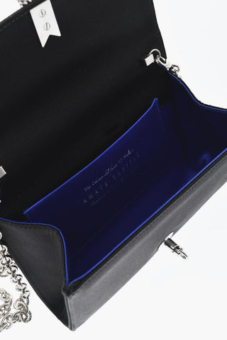 Borsa a Spalla QUEEN MID in Satin con Tracolla Chain
