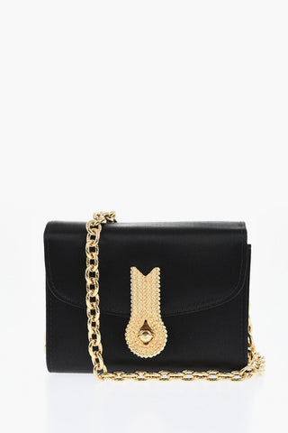 Mini Bag QUEEN MICRO aus Satin mit Kettenriemen