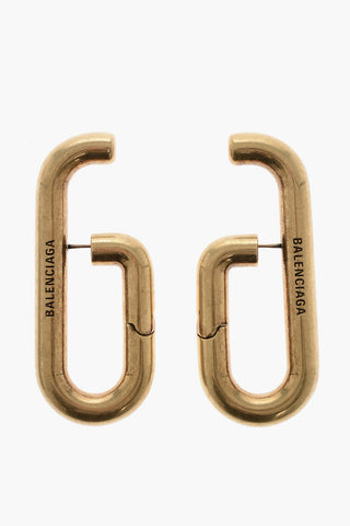 Antique Gold-Tone Metal Earrings