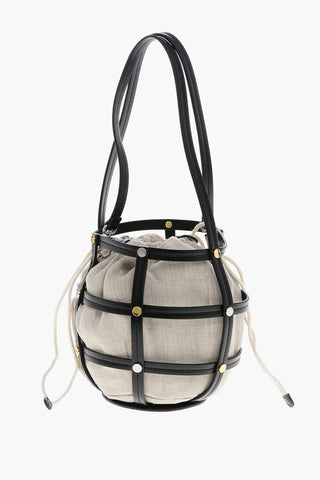 Leather Bag ELLIE with Cut-Out Details and Gold-Tone Hardware