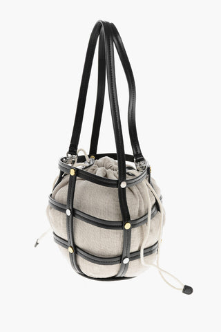 Leather Bag ELLIE with Cut-Out Details and Gold-Tone Hardware