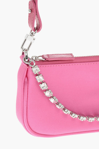 Mini-Tasche RACHEL Aus Satin Mit Schmuckkette