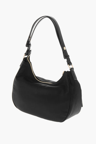 LOVE Fabric Hobo Bag with Golden Effcet Details