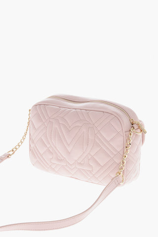 LOVE Gestepptes Camera-Bag aus Veganleder