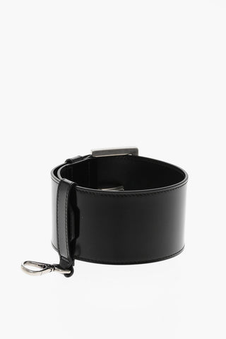 Belt-Shaped Leather Keychain