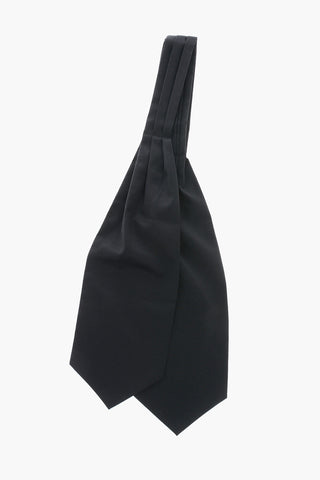 Virgin Wool Ascot Tie with Lurex Trims