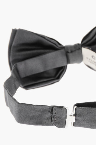 CC COLLECTION Papillon in Seta a Tinta Unita