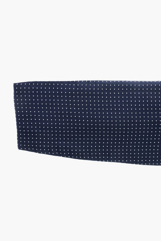 CC COLLECTION Silk Cummerbund with Micro Motifs
