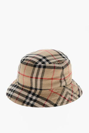 Cotton Bucket Hat with Iconic Check