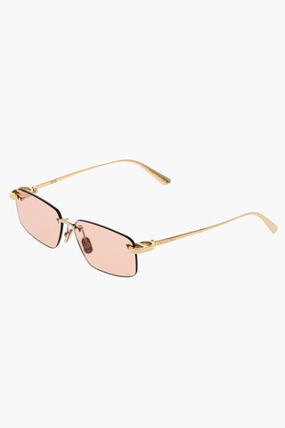 Rimless Sunglasses CDIOR S4U with Colored Lenses and Gold Metal Temples
