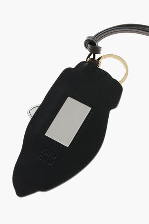 Schlüsselanhänger mit Anhänger aus Leder