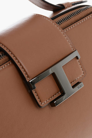 Leather Camera Bag with Monogram