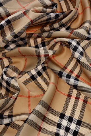 Foulard aus Seide mit ikonischem Karomuster