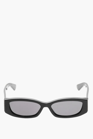 Solid-Color Sunglasses DIORGRAPHIQUE S1I with Rectangular Frame and Gold Logo
