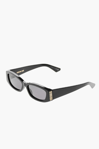 Solid-Color Sunglasses DIORGRAPHIQUE S1I with Rectangular Frame and Gold Logo