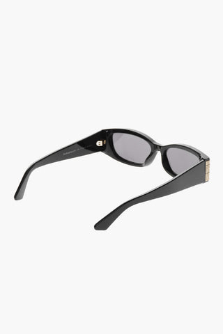 Solid-Color Sunglasses DIORGRAPHIQUE S1I with Rectangular Frame and Gold Logo