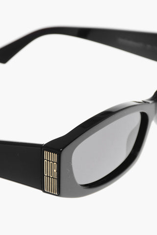 Solid-Color Sunglasses DIORGRAPHIQUE S1I with Rectangular Frame and Gold Logo