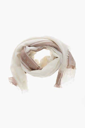 Silk-Blend Scarf MADRE with All-Over Monogram