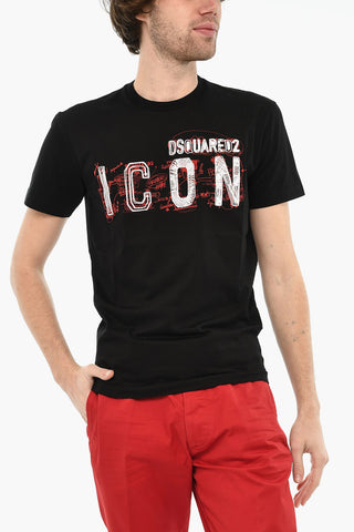 ICON Crew Neck Cotton Printed T-Shirt