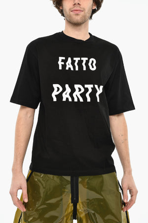 T-Shirt mit Rundhalsausschnitt aus Baumwolle mit Aufdruck