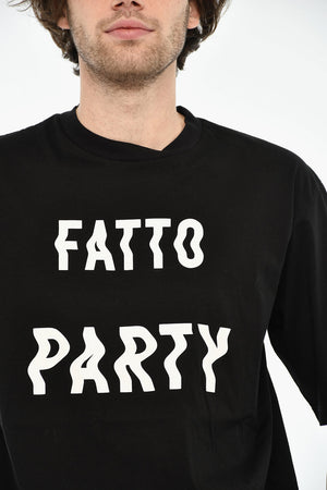 T-Shirt mit Rundhalsausschnitt aus Baumwolle mit Aufdruck
