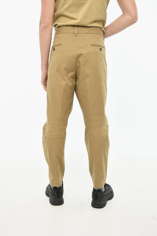 Pantaloni in Gabardina di Cotone con Tasche a Toppa