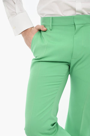 Pantaloni a Una Pince in Lana Vergine